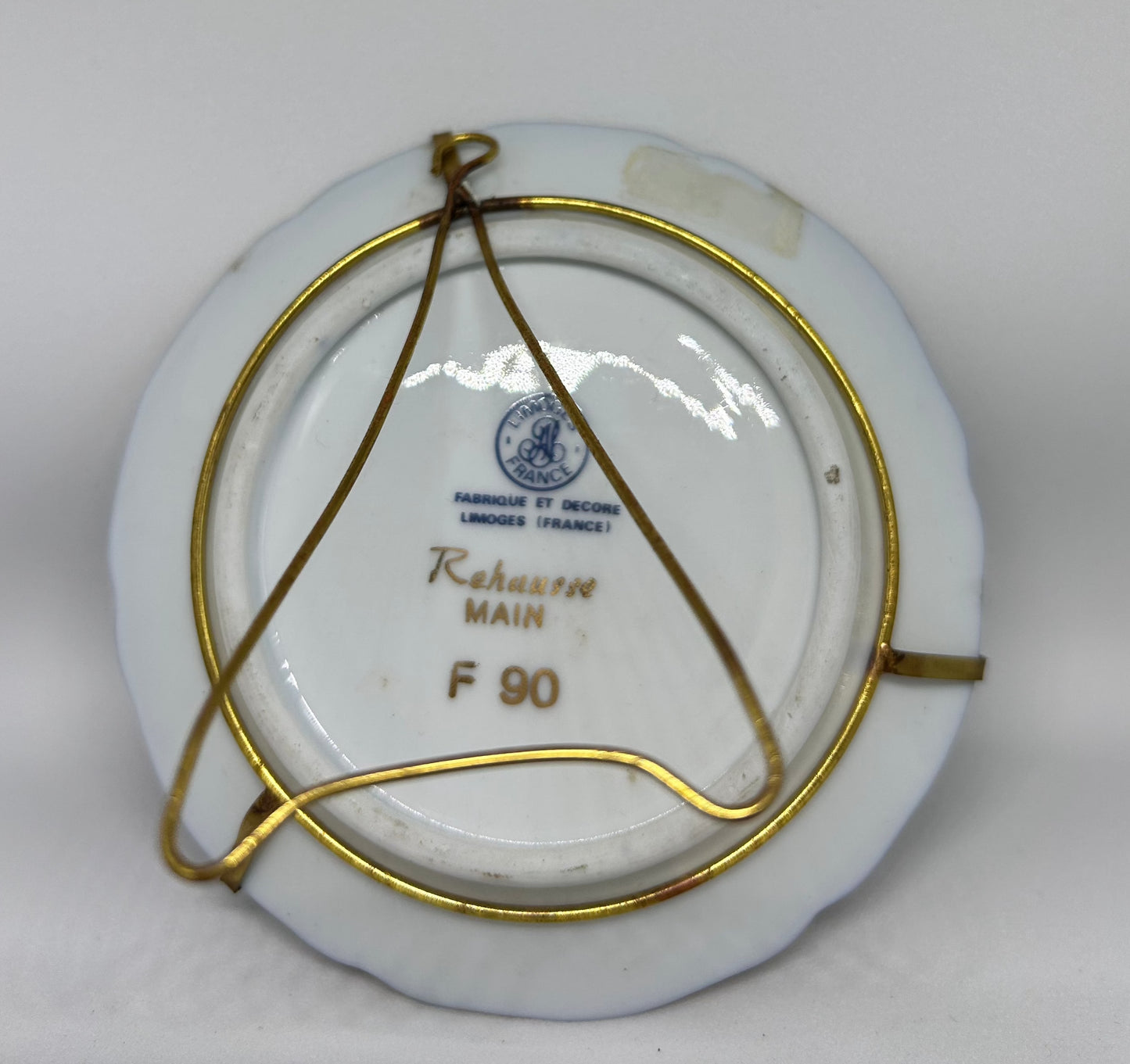 Limoges France art deco plate miniature French Romantic Couple Plate