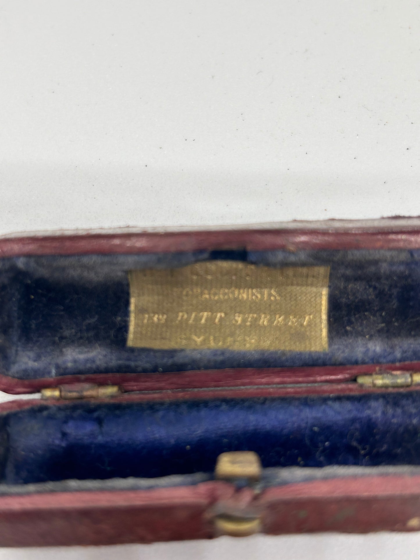 Antique Egg Yolk Amber Cigar Holder In Case