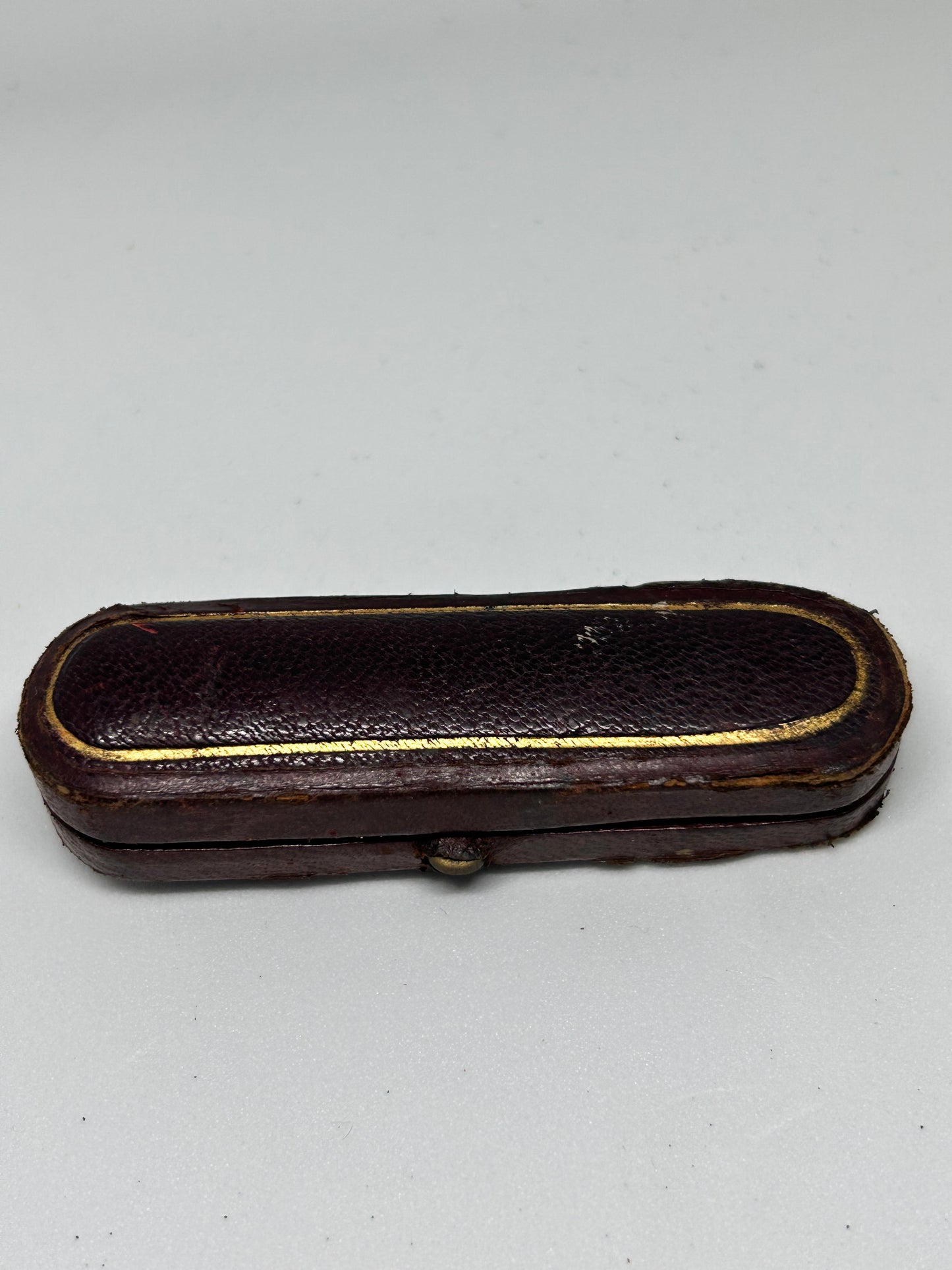 Antique Egg Yolk Amber Cigar Holder In Case