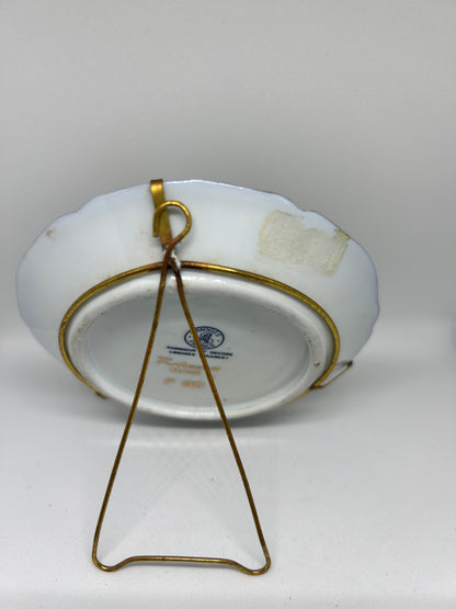 Limoges France art deco plate miniature French Romantic Couple Plate