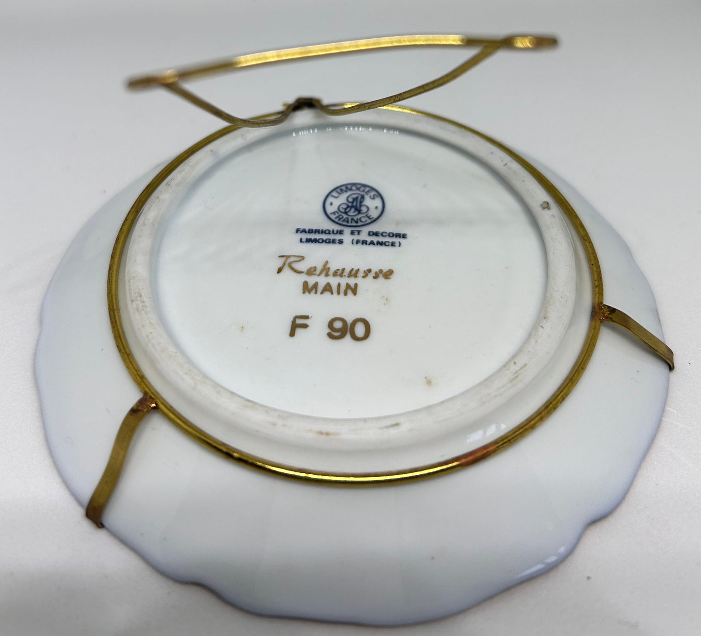 Limoges France art deco plate miniature French Romantic Couple Plate