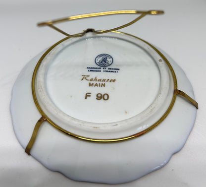 Limoges France art deco plate miniature French Romantic Couple Plate