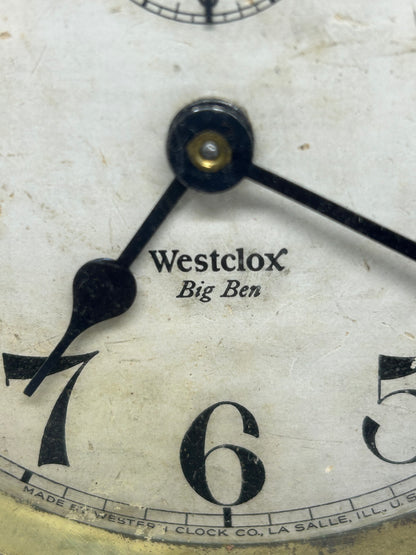 Vintage Westclox Clock Big Ben Clock
