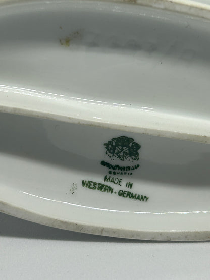 VINTAGE GEROLD PORZELLAN BAVARIA GIRL WITH GOOSE 7003/A West Germany