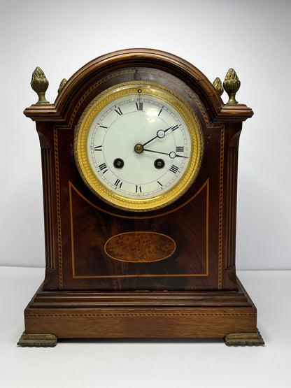 Victorian Mahogany Cased French Striking Mantel Clock