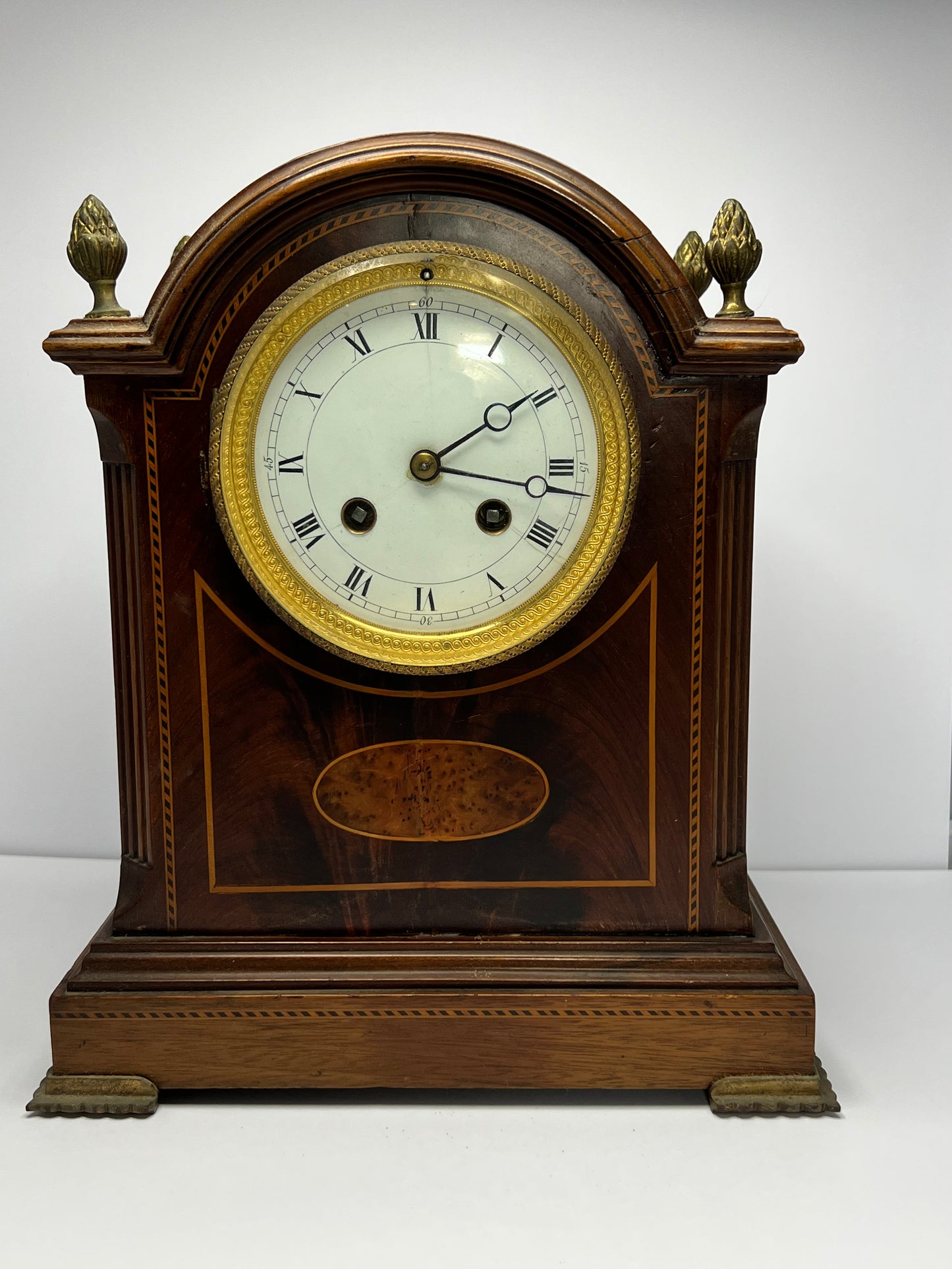 Victorian Mahogany Cased French Striking Mantel Clock