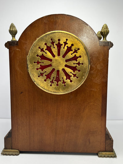 Victorian Mahogany Cased French Striking Mantel Clock