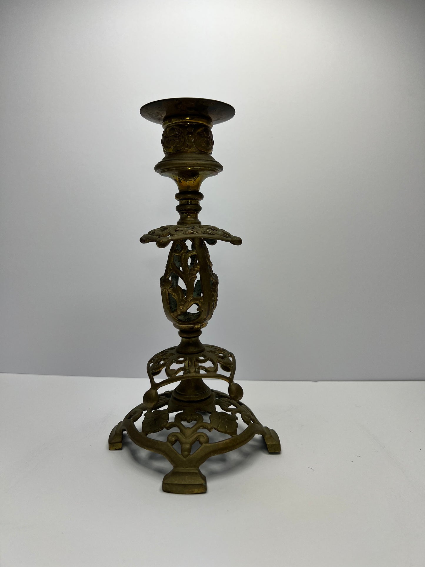 Pair of Victorian style Cast Brass Candlesticks