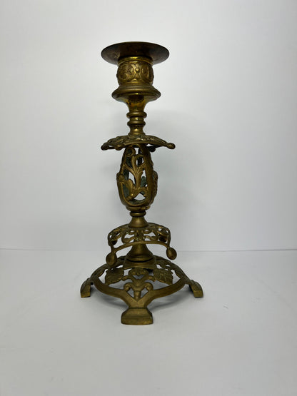 Pair of Victorian style Cast Brass Candlesticks