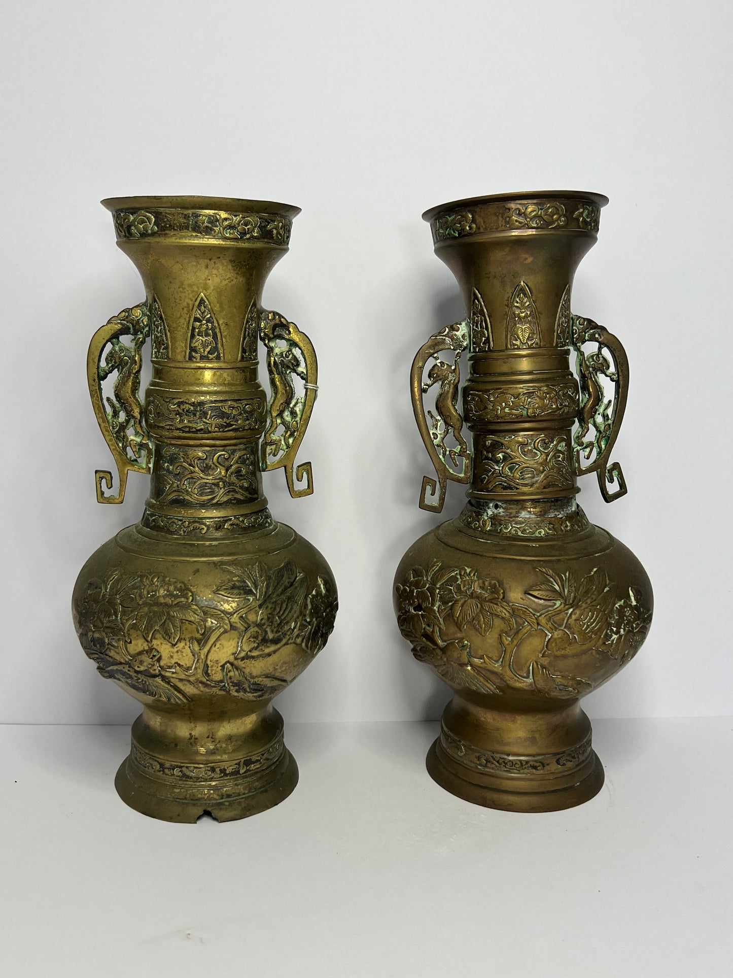 Vase With Handles, Bronze, Japan, Meiji Era (1868-1912).