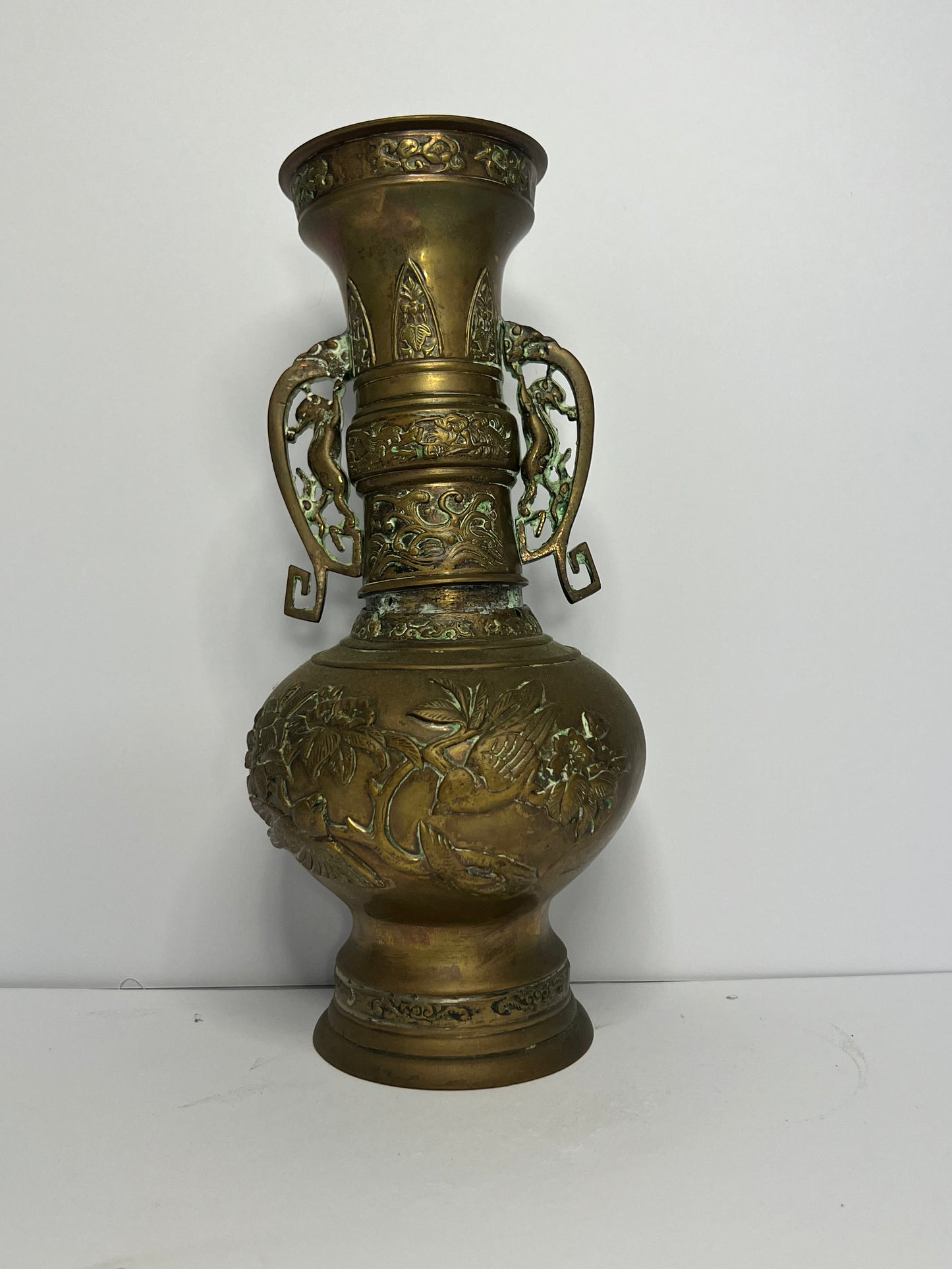 Vase With Handles, Bronze, Japan, Meiji Era (1868-1912).