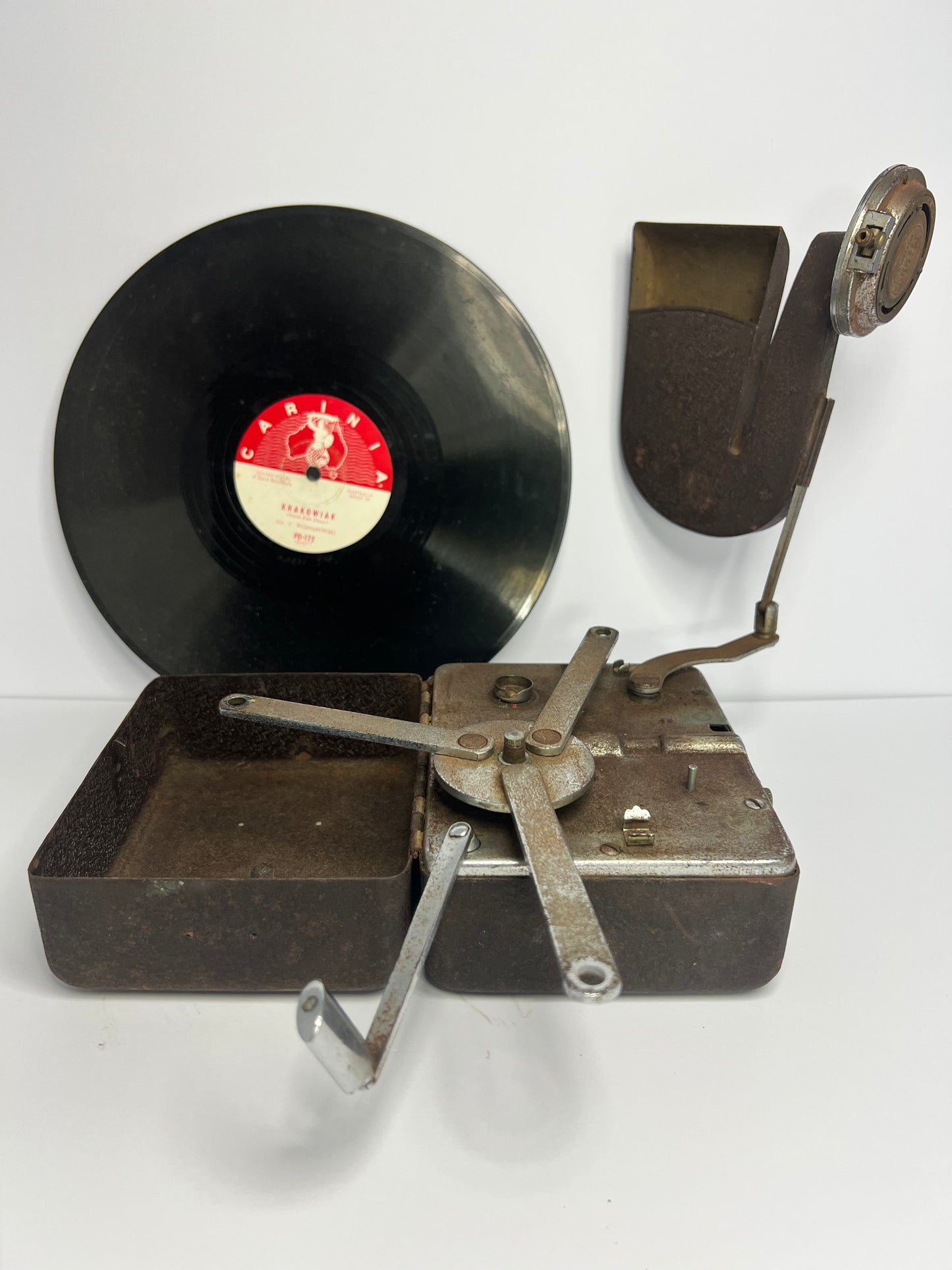 Mikky Phone Miniature Portable Gramophone 1930s