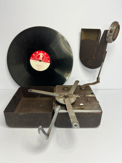 Mikky Phone Miniature Portable Gramophone 1930s