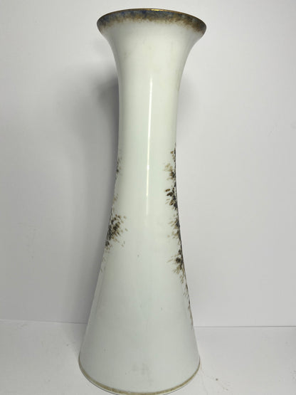 Vintage Victorian Bristol Glass Cylinder Pillar Vase