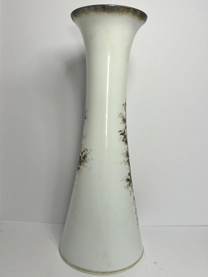 Vintage Victorian Bristol Glass Cylinder Pillar Vase